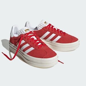 Adidas Gazelle Bold in Red Women’s size 10